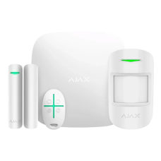 Ajax StarterKit Balts - Komplekts ar Hub, MotionProtect, DoorProtect un SpaceControl