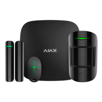 Ajax StarterKit Melns - Komplekts ar Hub, MotionProtect, DoorProtect un SpaceControl