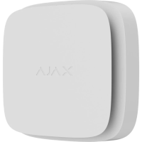 Balts bezvadu ugunsgrēka detektors ar temperatūras un ogļskābās gāzes sensoriem - Ajax FireProtect 2 RB (Heat/CO)