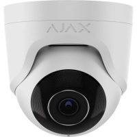 Balta vada IP videovērošanas kamera - Ajax TurretCam (5 Mp/2.8 mm)