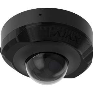 Black wired IP surveillance camera - Ajax DomeCam Mini (5 Mp/2.8 mm)